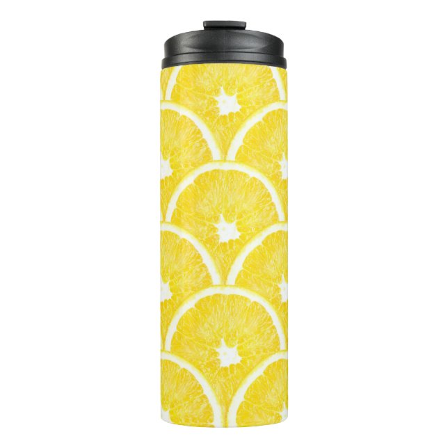 Garrafa Térmica Padrão de Fundo de Pulso Laranja Vibrante (Frente)