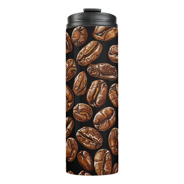 Garrafa Térmica Padrão de grãos de café Presente para Barista (Frente)
