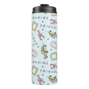 Garrafa Térmica Padrão de Ícones de Aquarela do FRIENDS™