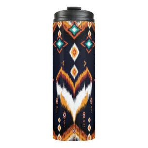 Garrafa Térmica Padrão de ikat oriental trade de padrão étnico