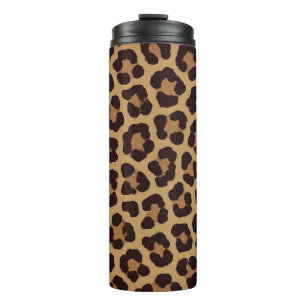 Garrafa Térmica Padrão de Impressão Leopardo