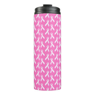 Garrafa Térmica Padrão de Laço Rosa – Conscientização sobre o Cânc