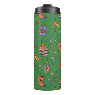 Garrafa Térmica Padrão de Luzes de Lanche de Férias do Scooby-Doo