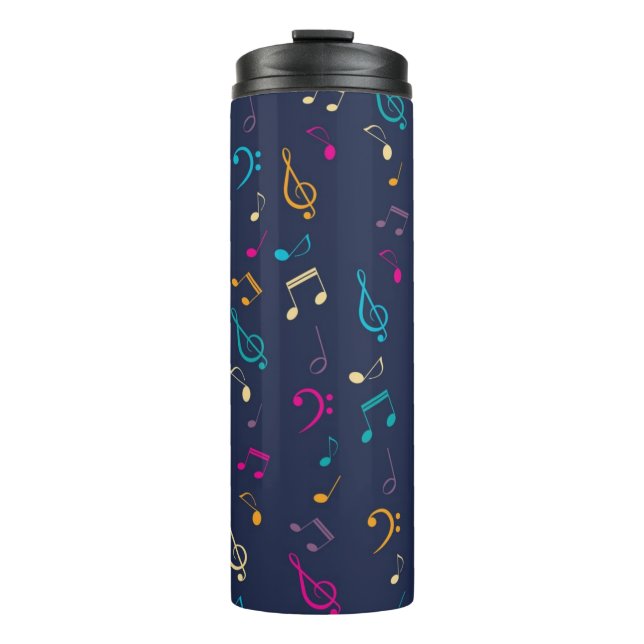 Garrafa Térmica Padrão de música (Frente)