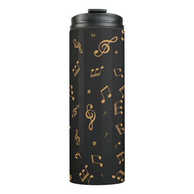 Garrafa Térmica Padrão de música (Frente)
