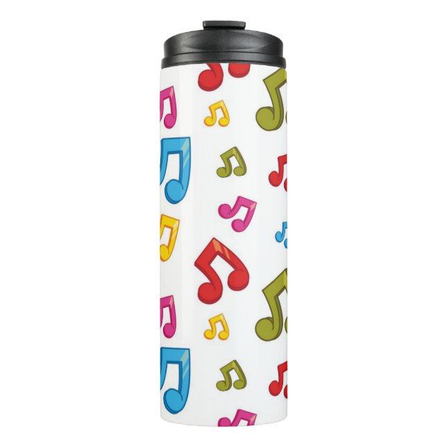 Garrafa Térmica Padrão de música (Frente)