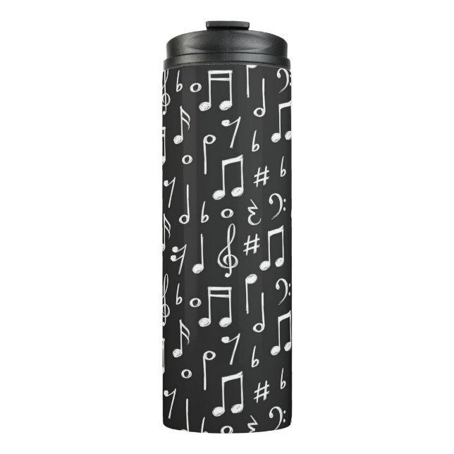Garrafa Térmica Padrão de música (Frente)
