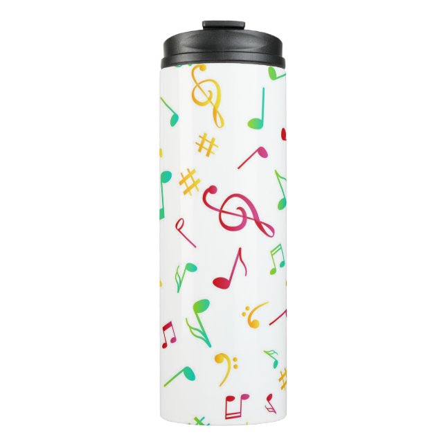Garrafa Térmica Padrão de música (Frente)