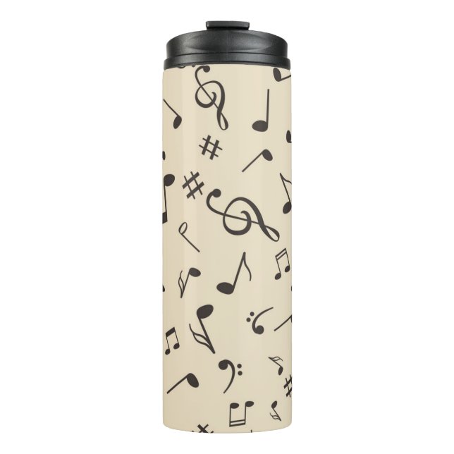 Garrafa Térmica Padrão de música (Frente)
