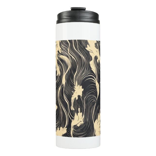 Garrafa Térmica Padrão de onda (Frente)