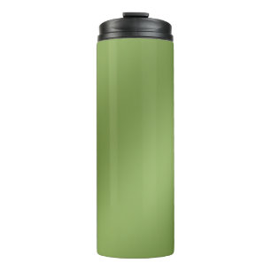 Garrafa Térmica Padrão de onda verde moderno, simplesmente sólido