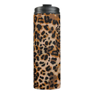 Garrafa Térmica padrão de pele de animal onipresente de jaguar ch