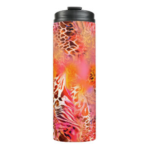 Garrafa Térmica padrão de pele leopardo leopardo leopardo,abstrato