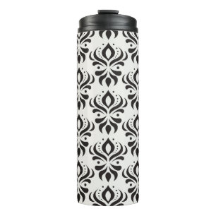 Garrafa Térmica Padrão de permuta floral vítrea. Elegante