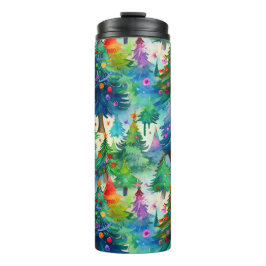 Garrafa Térmica Padrão de pinheiro da árvore de Natal