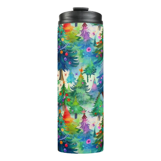 Garrafa Térmica Padrão de pinheiro da árvore de Natal