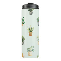 Padrão de planta doméstica Desenho botânico de pla