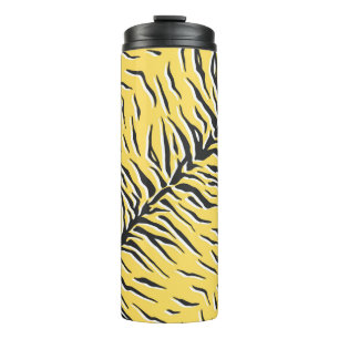 Garrafa Térmica Padrão de tigre preto e amarelo de safena sem cos