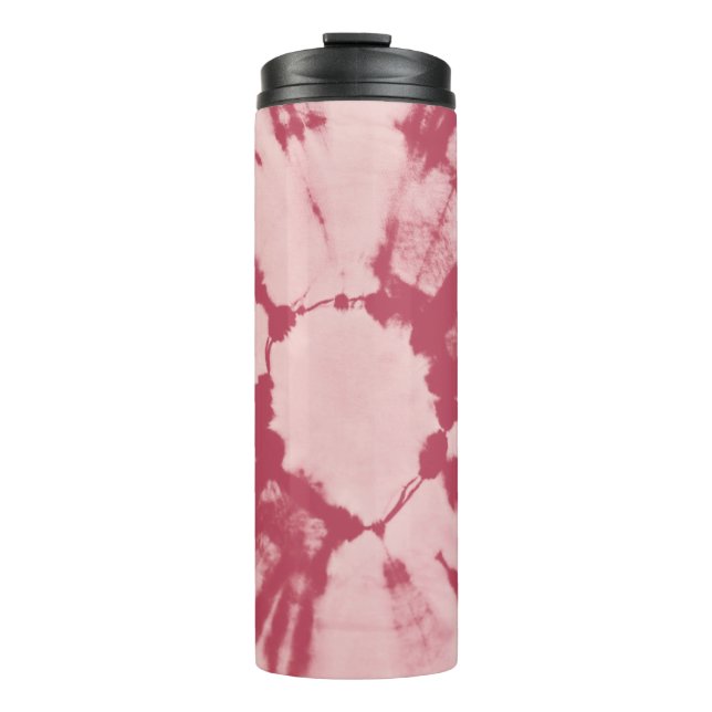 Garrafa Térmica Padrão de tingimento de tecido de algodão estampad (Frente)