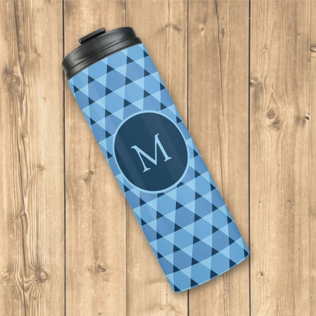 Garrafa Térmica Padrão de triângulos (Criador carregado)