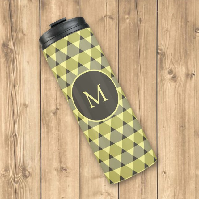 Garrafa Térmica Padrão de triângulos (Criador carregado)