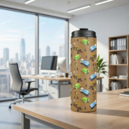 Garrafa Térmica Padrão de Veículos e Trabalhadores de Construção