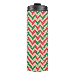 Garrafa Térmica Padrão de verificação de houndstooth, design de de