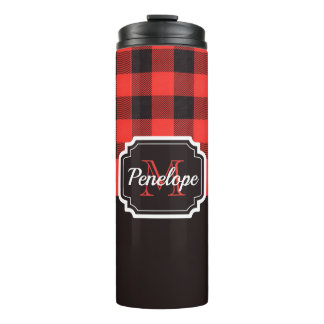 Garrafa Térmica Padrão de Xadrez de Buffalo