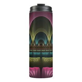 Garrafa Térmica Padrão especial de fantasia Abstrato - Fractal col