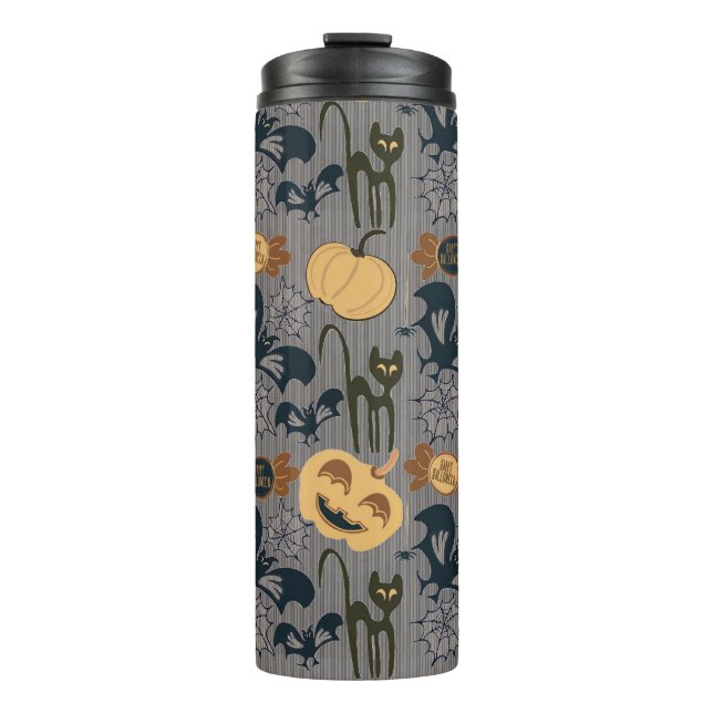 Garrafa Térmica Padrão exclusivo de halloween (Frente)