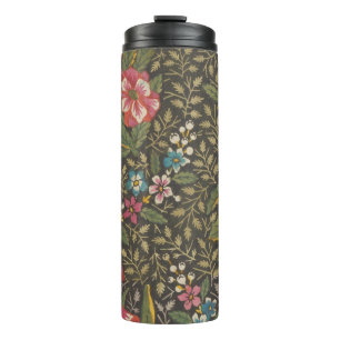 Garrafa Térmica Padrão Floral Antigo Toile de Jouy Francês