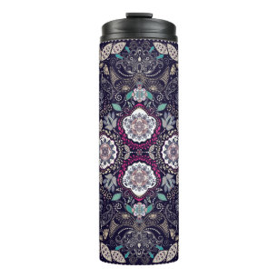 Garrafa Térmica Padrão floral de Paisley