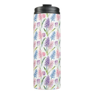 Garrafa Térmica Padrão Floral de Primavera