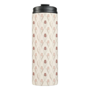 Garrafa Térmica Padrão Floral de Tulipa Moderna