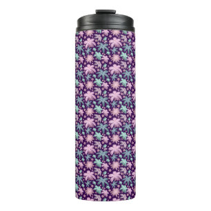 Garrafa Térmica Padrão floral em aquarela