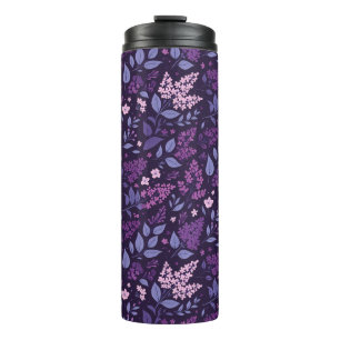 Garrafa Térmica Padrão Floral Lilac Vibrante