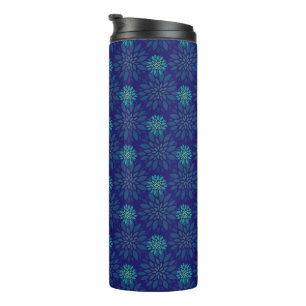 Garrafa Térmica Padrão Floral Tumbler Térmico