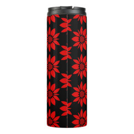 Garrafa Térmica padrão floral uniforme