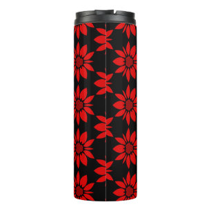 Garrafa Térmica padrão floral uniforme