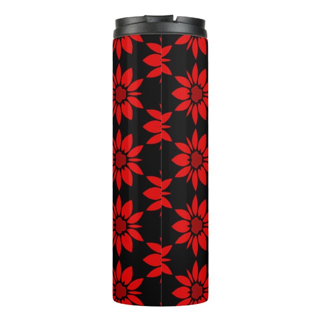 Garrafa Térmica padrão floral uniforme (Verso)