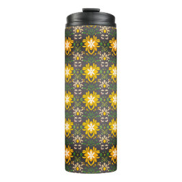 Garrafa Térmica Padrão floral viajando Tumbler térmico