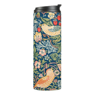Garrafa Térmica Padrão Floral William Morris Strawberry Thief