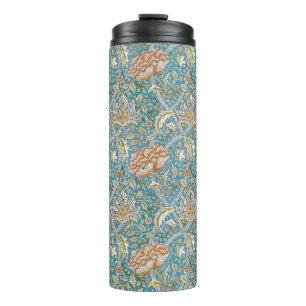Garrafa Térmica Padrão Floral William Morris Windrush Azul
