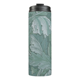 Garrafa Térmica Padrão Folha de Acanto Azul Teal de William Morris