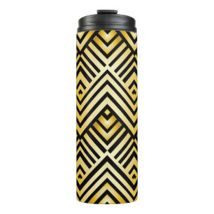 Garrafa Térmica padrão geométrico de abstrato no estilo art-deco