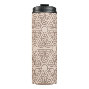 Garrafa Térmica padrão geométrico decorativo sem costura. ilustraç
