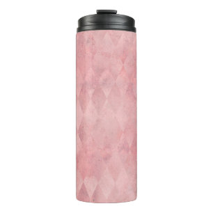 Garrafa Térmica Padrão Harlequim Grunge Rosa