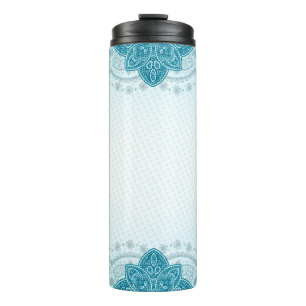 Garrafa Térmica Padrão indiano oriental mandala paisley