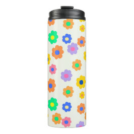 Garrafa Térmica Padrão Indie de Florzinha Colorida Y2K