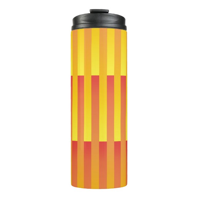 Garrafa Térmica Padrão Laranja Amarelo Strike (Frente)